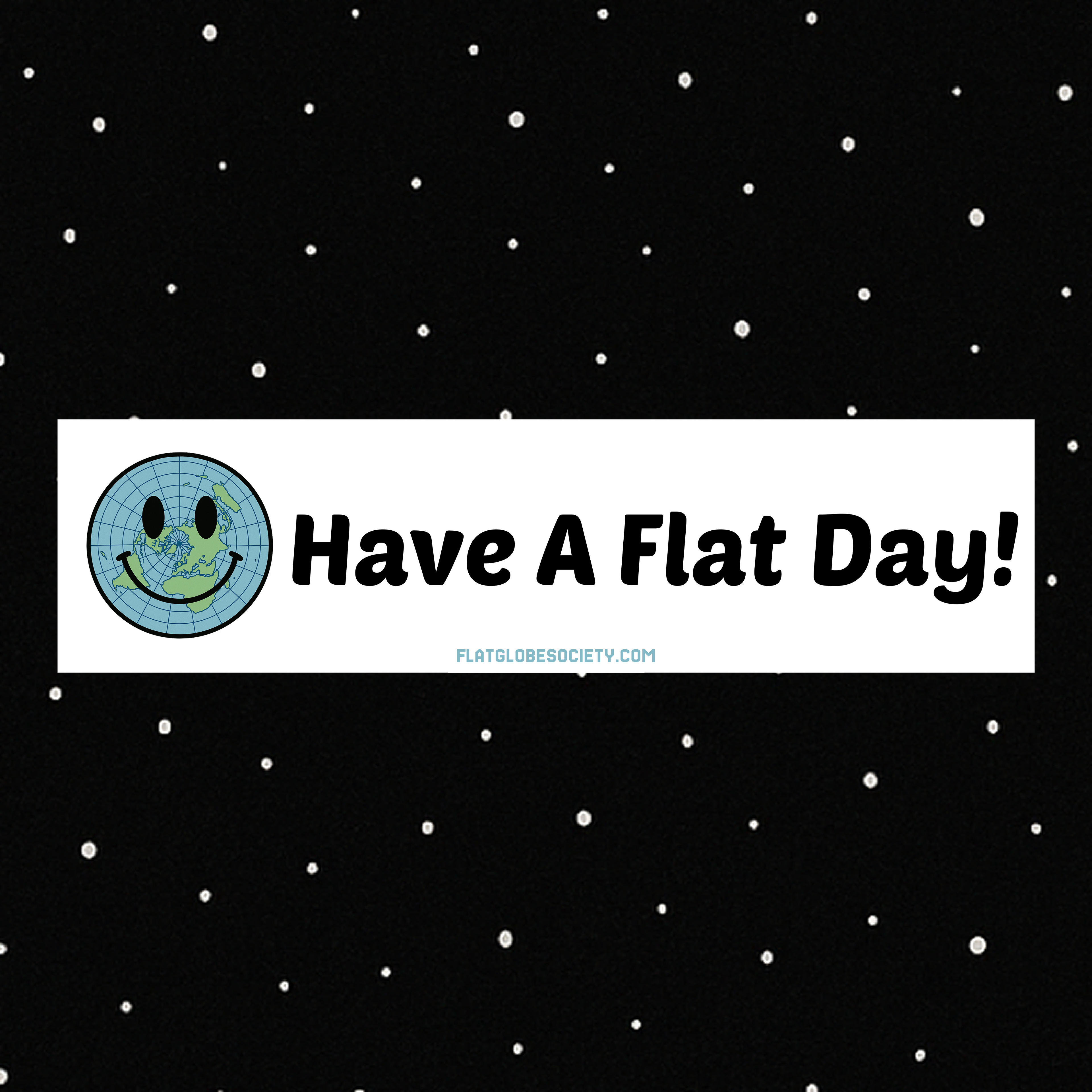 Flat Day Bumper Sticker
